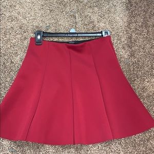 burgundy skirt